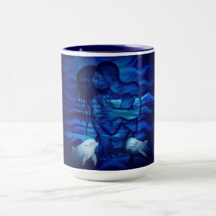 Liebe, Passionsakt - Paar mit Dolphin Tasse