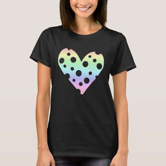 Liebe Pastel Rainbow Liebe T-Shirt (Vorderseite)