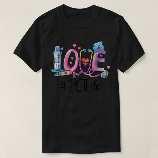 Liebe Patient Betreuungspersonal - PCT-Krankenpfle T-Shirt (Design vorne)