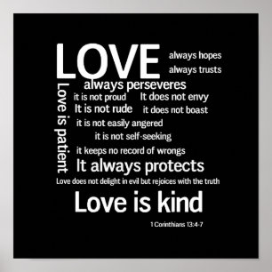 Liebe Patienten Random ungerahmt oder Gerahmt Poster