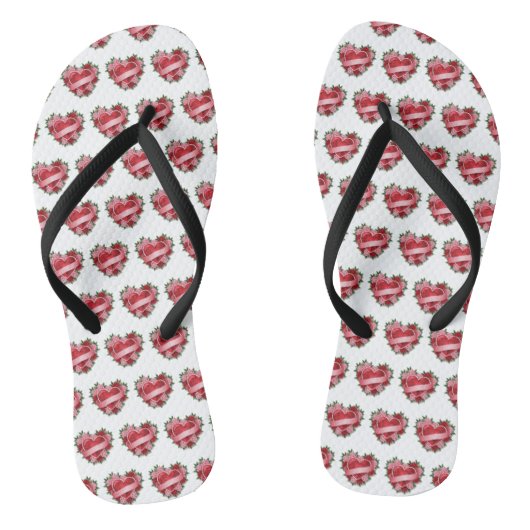 LIEBE PATTERN BADESANDALEN (Fußbett)