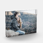 Liebe-Pattern-Overlay Fotoblock (Links)