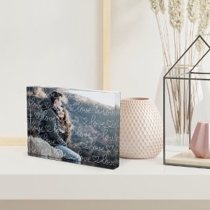 Liebe-Pattern-Overlay Fotoblock