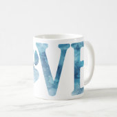 Liebe Paw Blue Kaffeetasse (VorderseiteRechts)