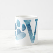 Liebe Paw Blue Kaffeetasse (Mittel)
