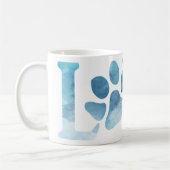 Liebe Paw Blue Kaffeetasse (Links)