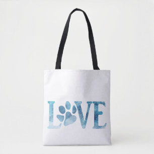 Liebe Paw Blue Tasche