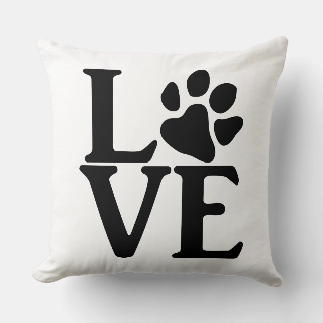 Liebe Paw Classic Kissen (Vorderseite)