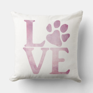 Liebe Paw Classic Pink Kissen