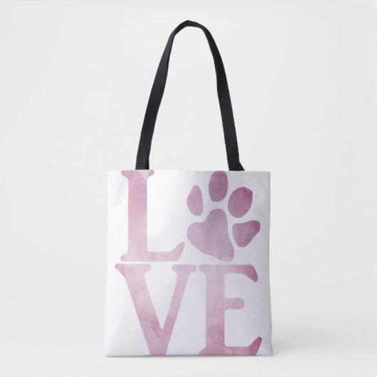 Liebe Paw Classic Pink Tasche (Vorderseite)