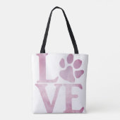 Liebe Paw Classic Pink Tasche (Rückseite)