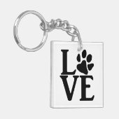 Liebe Paw Classic Schlüsselanhänger (Vorderseite links)