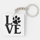 Liebe Paw Classic Schlüsselanhänger (Rückseite)
