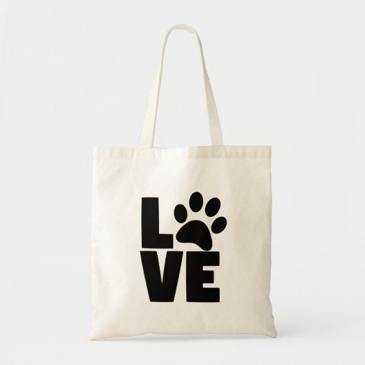 Liebe Paw Custom Tragetasche (Vorne)