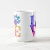 Liebe Paw druckt Kaffeetasse Tasse (Mittel)