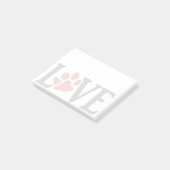 Liebe Paw Post-it Klebezettel (angewinkelt)
