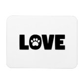 Liebe Paw Print Magnet (Horizontal)