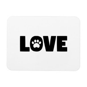Liebe Paw Print Magnet