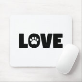 Liebe Paw Print Mousepad (Mit Mouse)