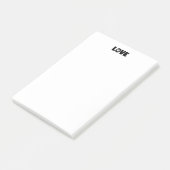 Liebe Paw Print Post-it Klebezettel (angewinkelt)
