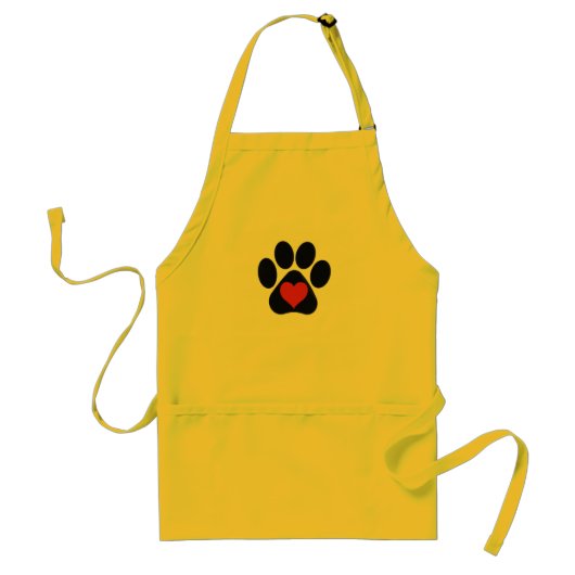 LIEBE Paw Print Schürze (Vorne)