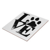 Liebe Paw Print Tile Fliese (Seite)