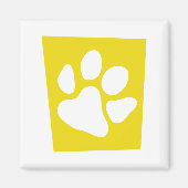 Liebe Paw Retro Magnet (Vorne)