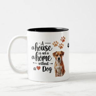 Liebe & Paws - Dog Zitat Zwei-Tonen-Tasse Zweifarbige Tasse