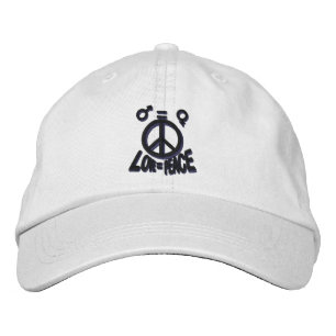 Liebe = PEACE Bestickte Baseballkappe