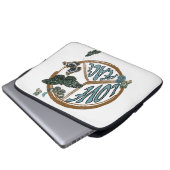 Liebe Peace Butterfets Vintag Summer Hippie Laptopschutzhülle (Vorne Knopf)