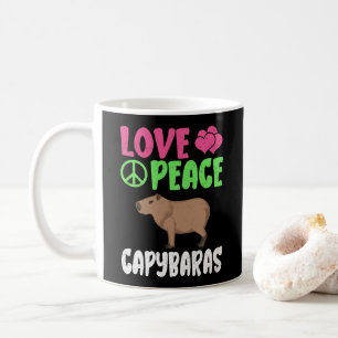 Liebe Peace Capybaras Niedlicher Tiere Capybara Lo Kaffeetasse