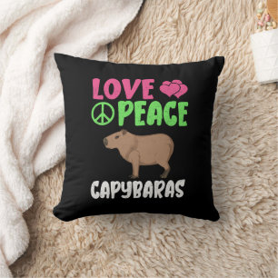 Liebe Peace Capybaras Niedlicher Tiere Capybara Lo Kissen