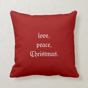 Liebe Peace Christmas Throw Kissen