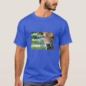 Liebe Peace Cows (dunkel) T - Shirt (Vorderseite)
