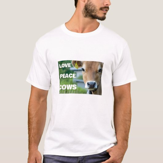 Liebe Peace Cows (light) T - Shirt (Vorderseite)