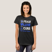 LIEBE PEACE CURE CHARGE SYNDROM AWARENZ T-Shirt (Vorne ganz)