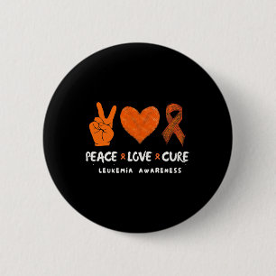 Liebe Peace Cure Leukämie Bewusstsein Button