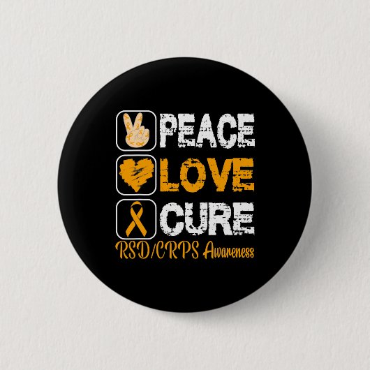 LIEBE PEACE CURE RSD CRPS AWARENZ BUTTON (Vorderseite)