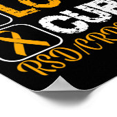 LIEBE PEACE CURE RSD CRPS AWARENZ POSTER (Ecke)