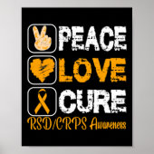 LIEBE PEACE CURE RSD CRPS AWARENZ POSTER (Vorne)