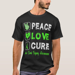 LIEBE PEACE CURE SPINAL CORD INJURY AWARENESS T-Shirt