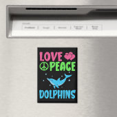 Liebe Peace Delphine Niedliche Meerestiere Dolphin Magnet (In Situ (Geschirrspüler))