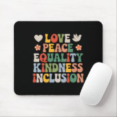 Liebe Peace Diversity Inklusion Equality Black His Mousepad (Mit Mouse)