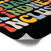 Liebe Peace Diversity Inklusion Equality Black His Poster (Ecke)