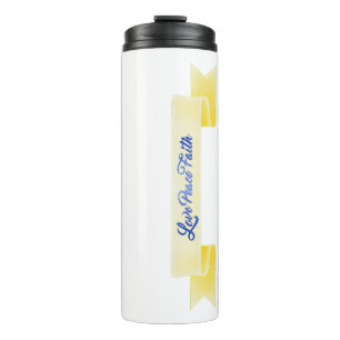 Liebe Peace Faith Thermosbecher