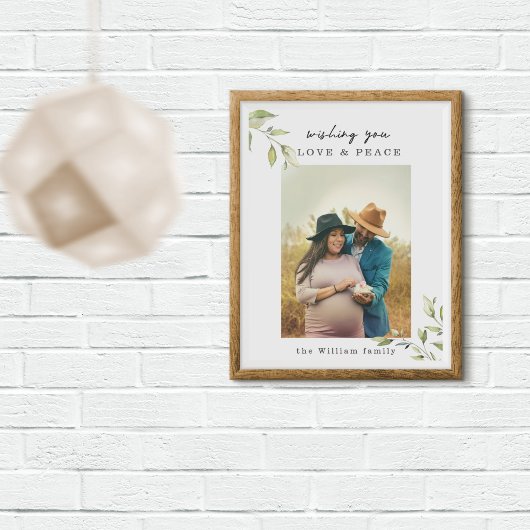 Liebe & Peace Family Foto Poster und Print
