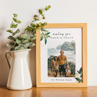 Liebe & Peace Family Foto Poster und Print
