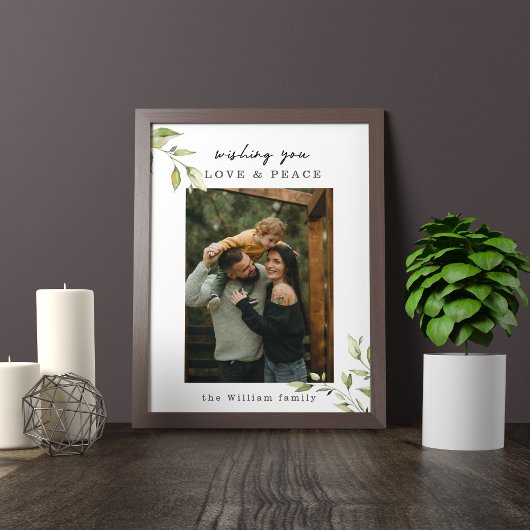 Liebe & Peace Family Foto Poster und Print