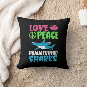 Liebe Peace Hammerhead Haie Niedliche Meerestiere  Kissen