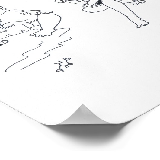 LIEBE PEACE HAPPINING POSTER (Ecke)